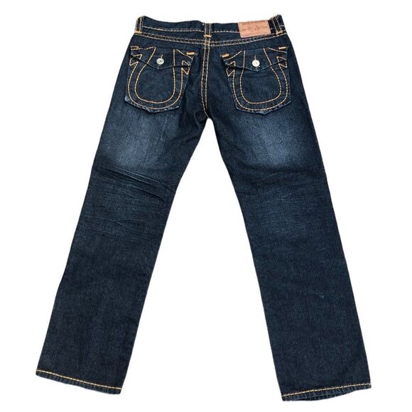 VINTAGE True Religion Jeans Size 36 Yellow Horshoe - Picture 2 of 15